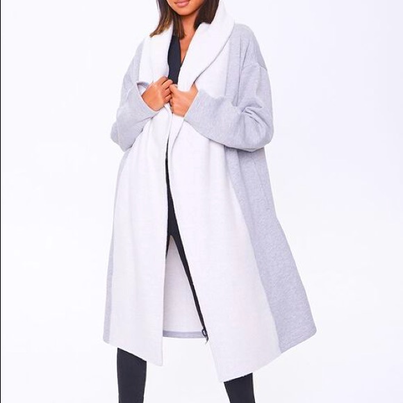 Forever 21 Jackets & Blazers - NWT Forever21 Heathered Colorblock Longline Coat